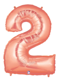40 in. Rose Gold #8 Foil Balloon