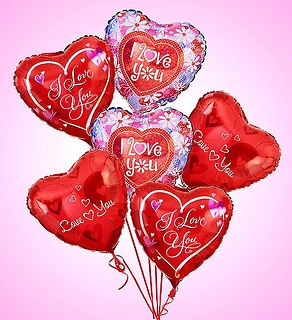 VALENTINE MYLAR BOUQUET