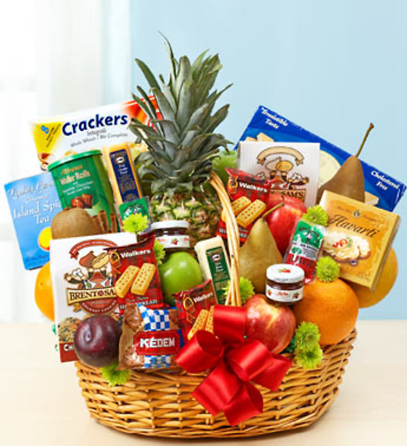 Deluxe Fruit & Gourmet Basket