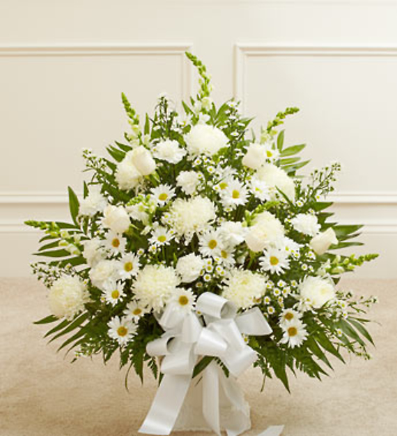 White Sympathy Floor Basket